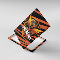 Hyderabad 2025 Cricket Sunrisers Canvas Wall Art Orange Army Play With Fire