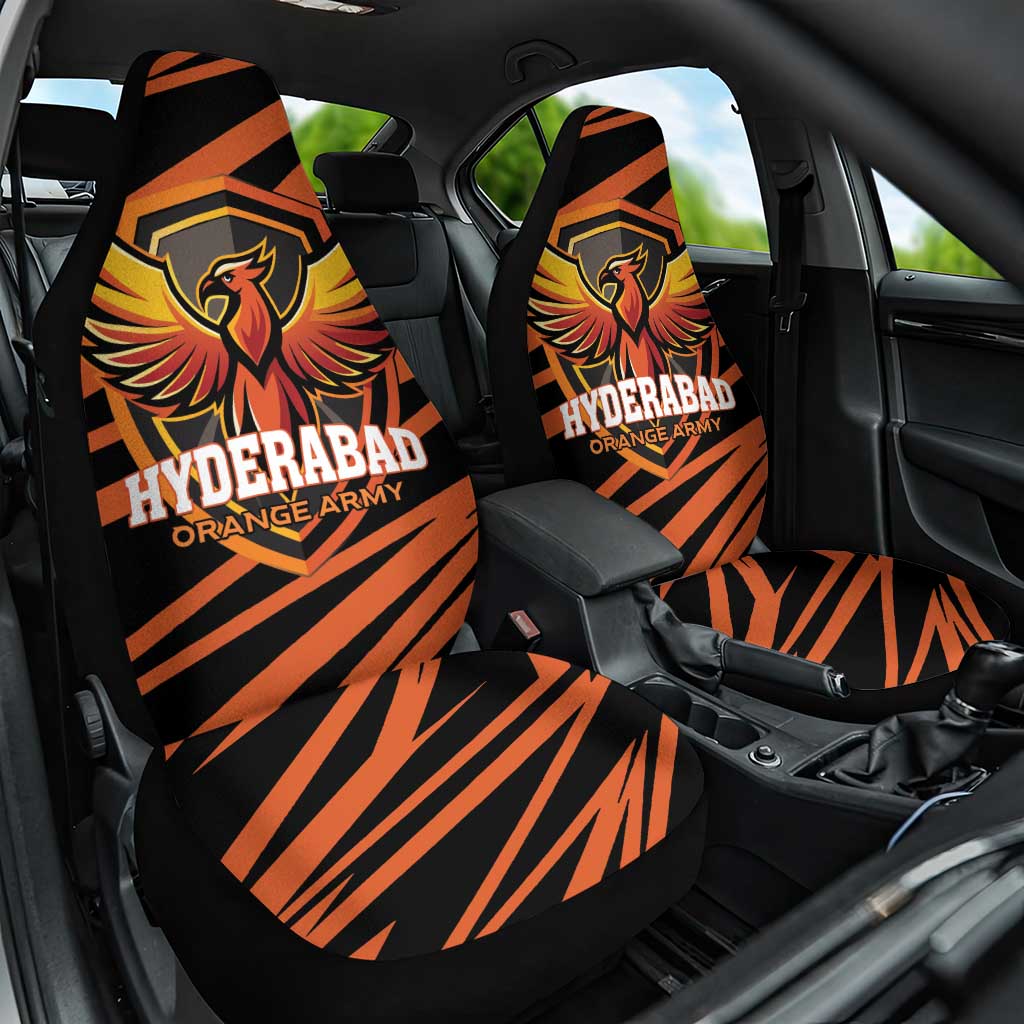 Hyderabad 2025 Cricket Sunrisers Car Seat Cover Orange Army Play With Fire