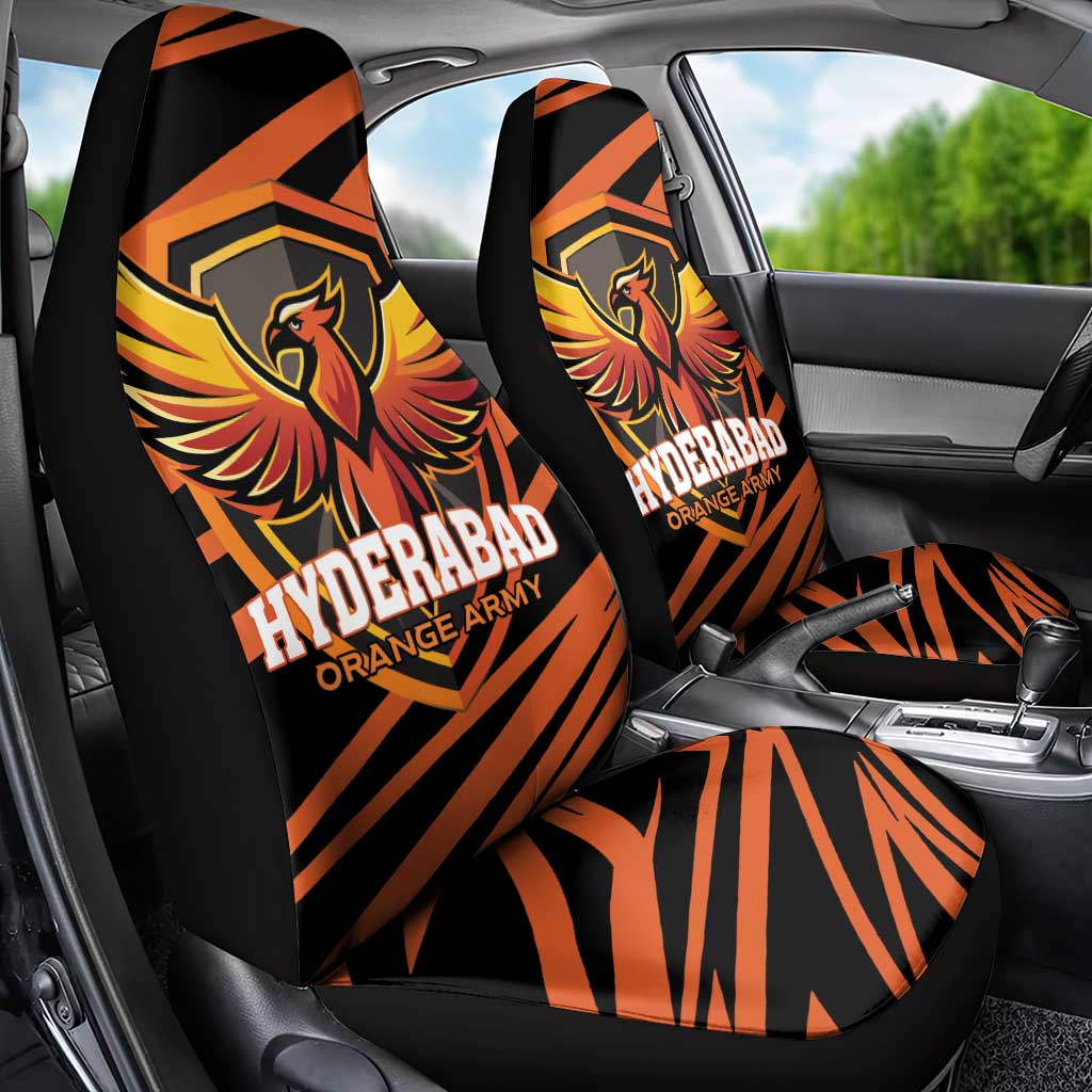 Hyderabad 2025 Cricket Sunrisers Car Seat Cover Orange Army Play With Fire