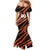 Custom Hyderabad 2025 Cricket Sunrisers Family Matching Mermaid Dress and Hawaiian Shirt Orange Army Play With Fire