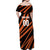 Custom Hyderabad 2025 Cricket Sunrisers Family Matching Off Shoulder Maxi Dress and Hawaiian Shirt Orange Army Play With Fire