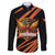 Custom Hyderabad 2025 Cricket Sunrisers Family Matching Puletasi and Hawaiian Shirt Orange Army Play With Fire