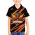 Custom Hyderabad 2025 Cricket Sunrisers Family Matching Short Sleeve Bodycon Dress and Hawaiian Shirt Orange Army Play With Fire