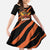 Custom Hyderabad 2025 Cricket Sunrisers Family Matching Tank Maxi Dress and Hawaiian Shirt Orange Army Play With Fire