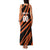 Custom Hyderabad 2025 Cricket Sunrisers Family Matching Tank Maxi Dress and Hawaiian Shirt Orange Army Play With Fire