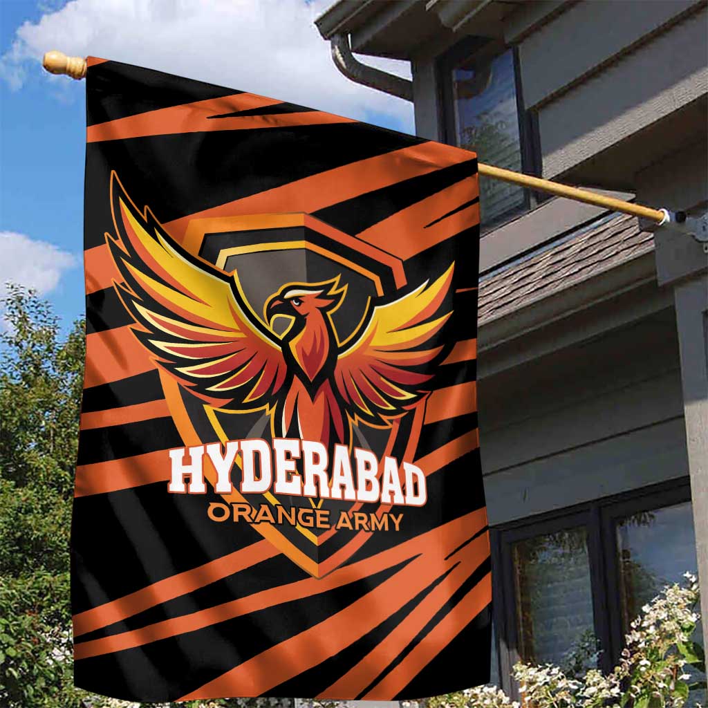 Hyderabad 2025 Cricket Sunrisers Garden Flag Orange Army Play With Fire