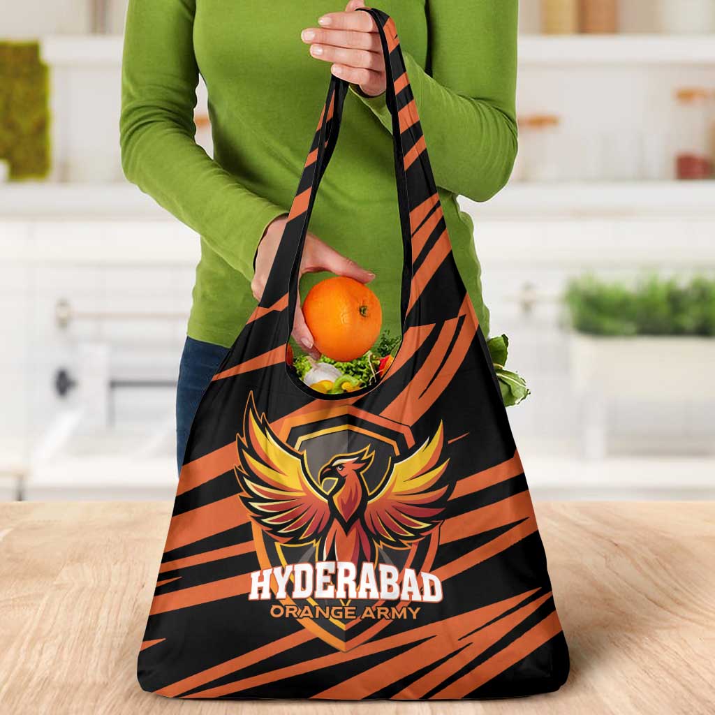 Hyderabad 2025 Cricket Sunrisers Grocery Bag Orange Army Play With Fire