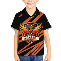 Custom Hyderabad 2025 Cricket Sunrisers Hawaiian Shirt Orange Army Play With Fire