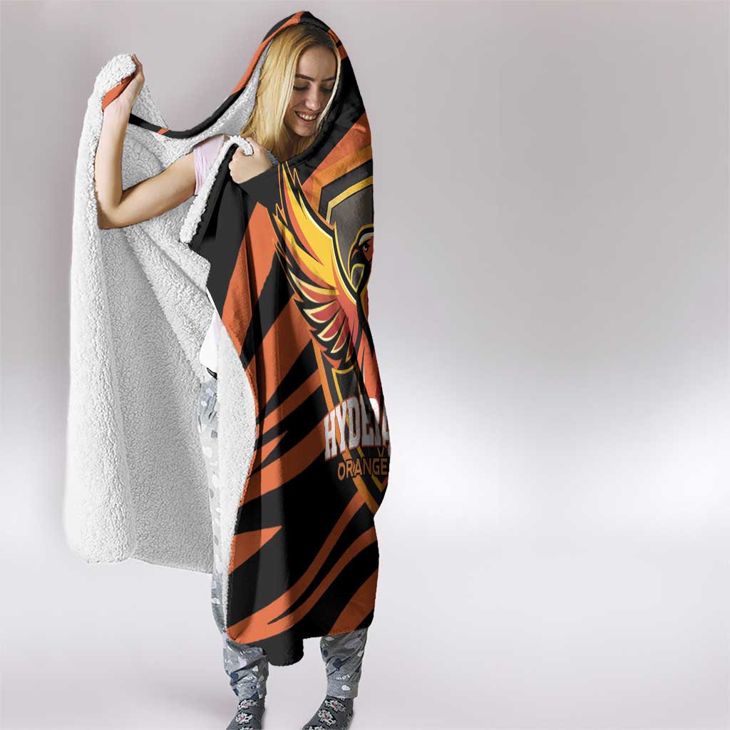 Hyderabad 2025 Cricket Sunrisers Hooded Blanket Orange Army Play With Fire