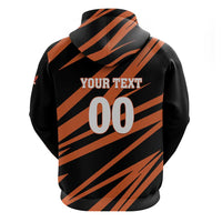 Custom Hyderabad 2025 Cricket Sunrisers Hoodie Orange Army Play With Fire