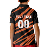 Custom Hyderabad 2025 Cricket Sunrisers Kid Polo Shirt Orange Army Play With Fire