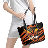 Hyderabad 2025 Cricket Sunrisers Leather Tote Bag Orange Army Play With Fire