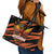 Hyderabad 2025 Cricket Sunrisers Leather Tote Bag Orange Army Play With Fire