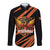 Custom Hyderabad 2025 Cricket Sunrisers Long Sleeve Button Shirt Orange Army Play With Fire