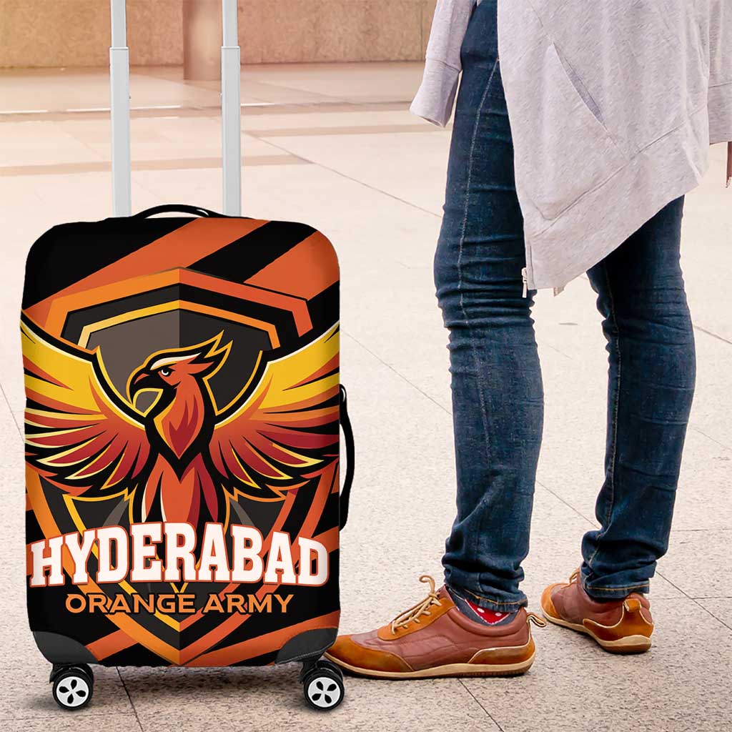 Hyderabad 2025 Cricket Sunrisers Luggage Cover Orange Army Play With Fire
