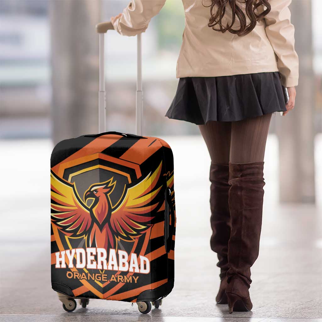 Hyderabad 2025 Cricket Sunrisers Luggage Cover Orange Army Play With Fire