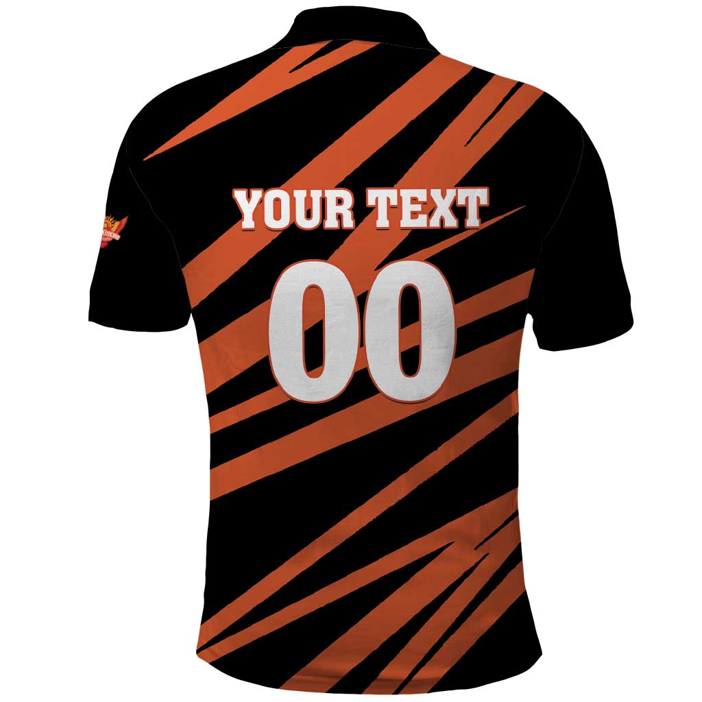 Custom Hyderabad 2025 Cricket Sunrisers Polo Shirt Orange Army Play With Fire