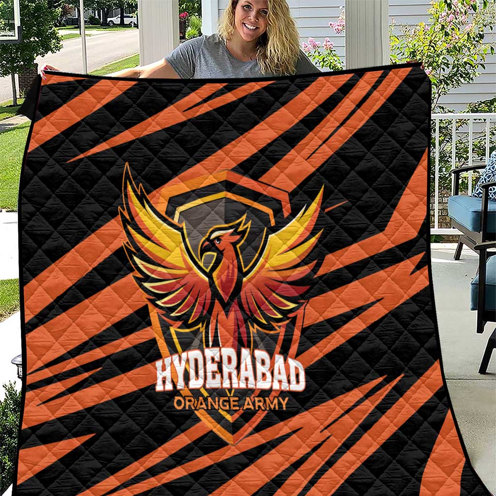 Hyderabad 2025 Cricket Sunrisers Quilt Orange Army Play With Fire