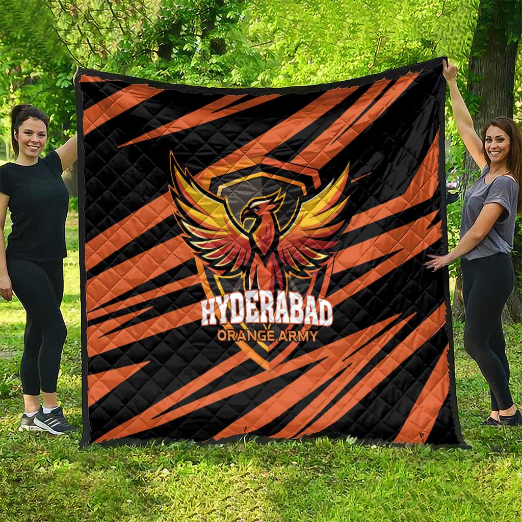 Hyderabad 2025 Cricket Sunrisers Quilt Orange Army Play With Fire