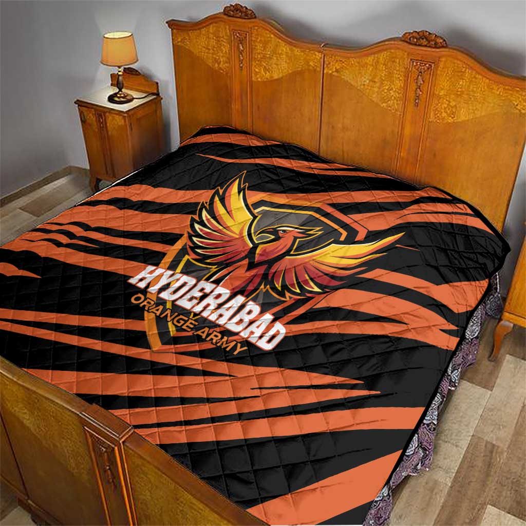 Hyderabad 2025 Cricket Sunrisers Quilt Orange Army Play With Fire