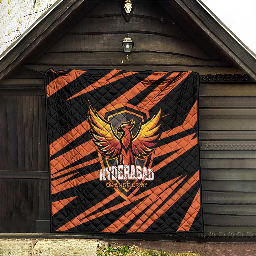 Hyderabad 2025 Cricket Sunrisers Quilt Orange Army Play With Fire