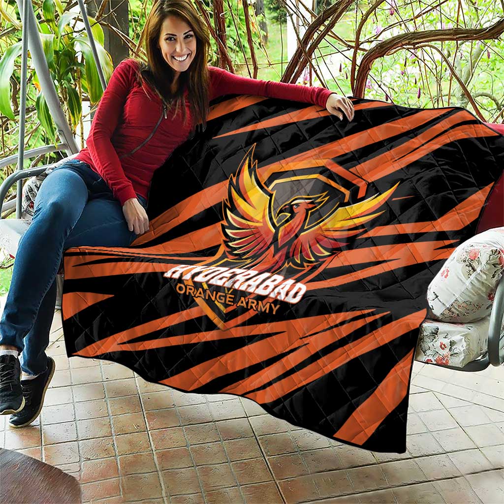 Hyderabad 2025 Cricket Sunrisers Quilt Orange Army Play With Fire