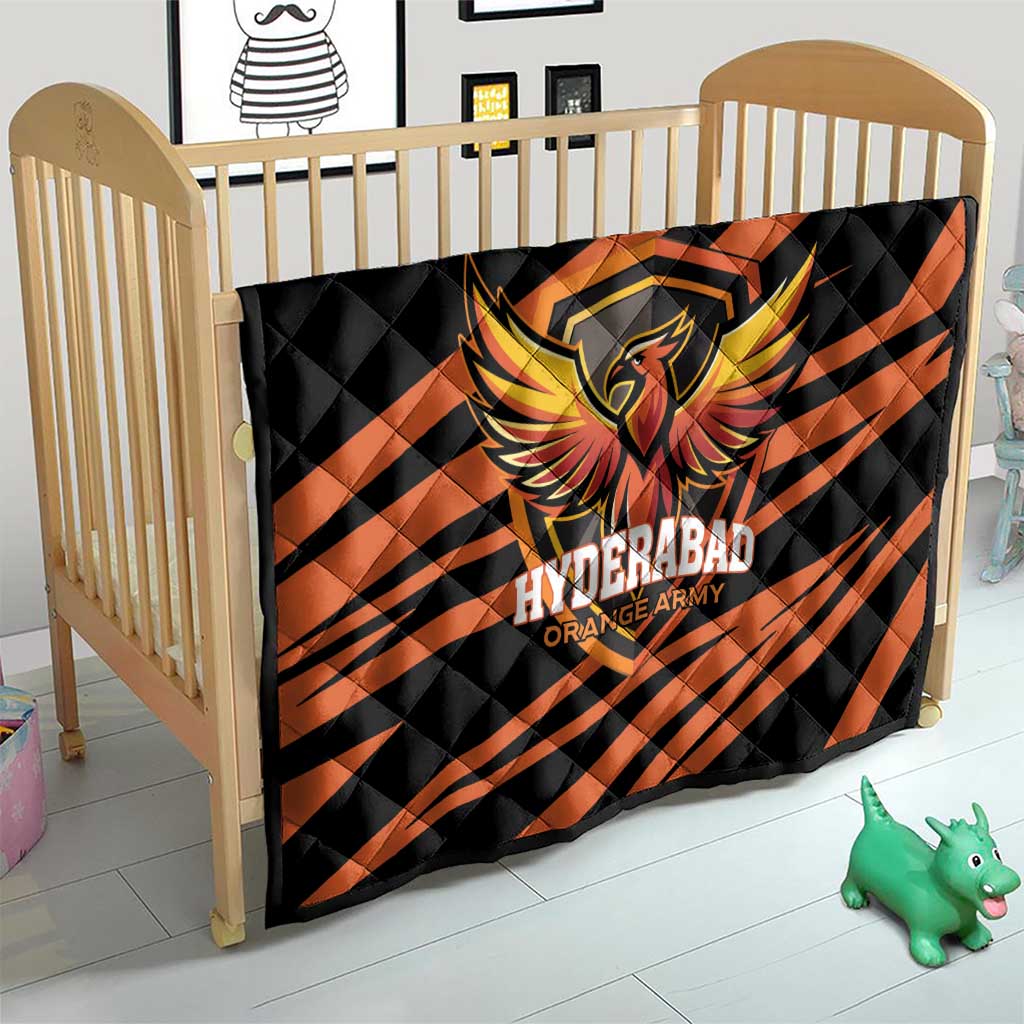 Hyderabad 2025 Cricket Sunrisers Quilt Orange Army Play With Fire