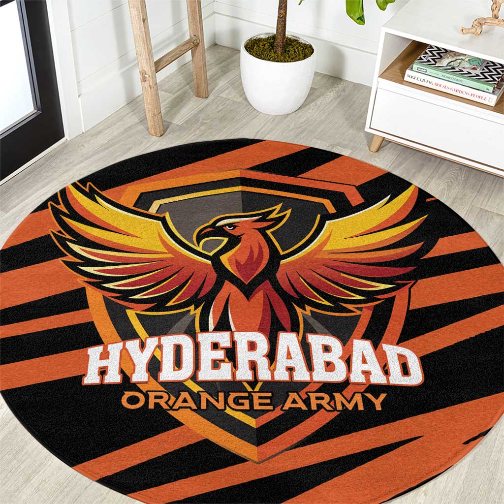 Hyderabad 2025 Cricket Sunrisers Round Carpet Orange Army Play With Fire