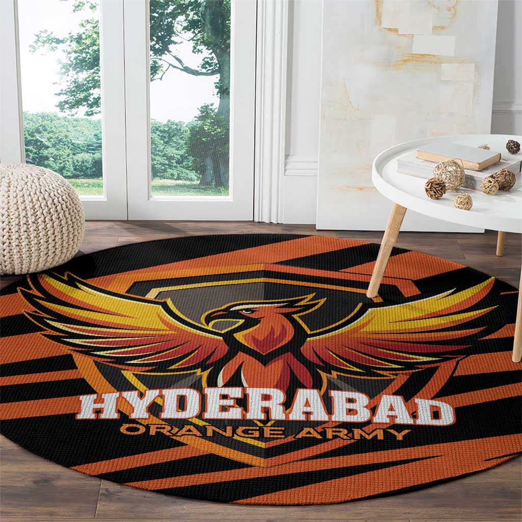 Hyderabad 2025 Cricket Sunrisers Round Carpet Orange Army Play With Fire