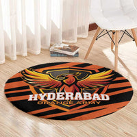 Hyderabad 2025 Cricket Sunrisers Round Carpet Orange Army Play With Fire