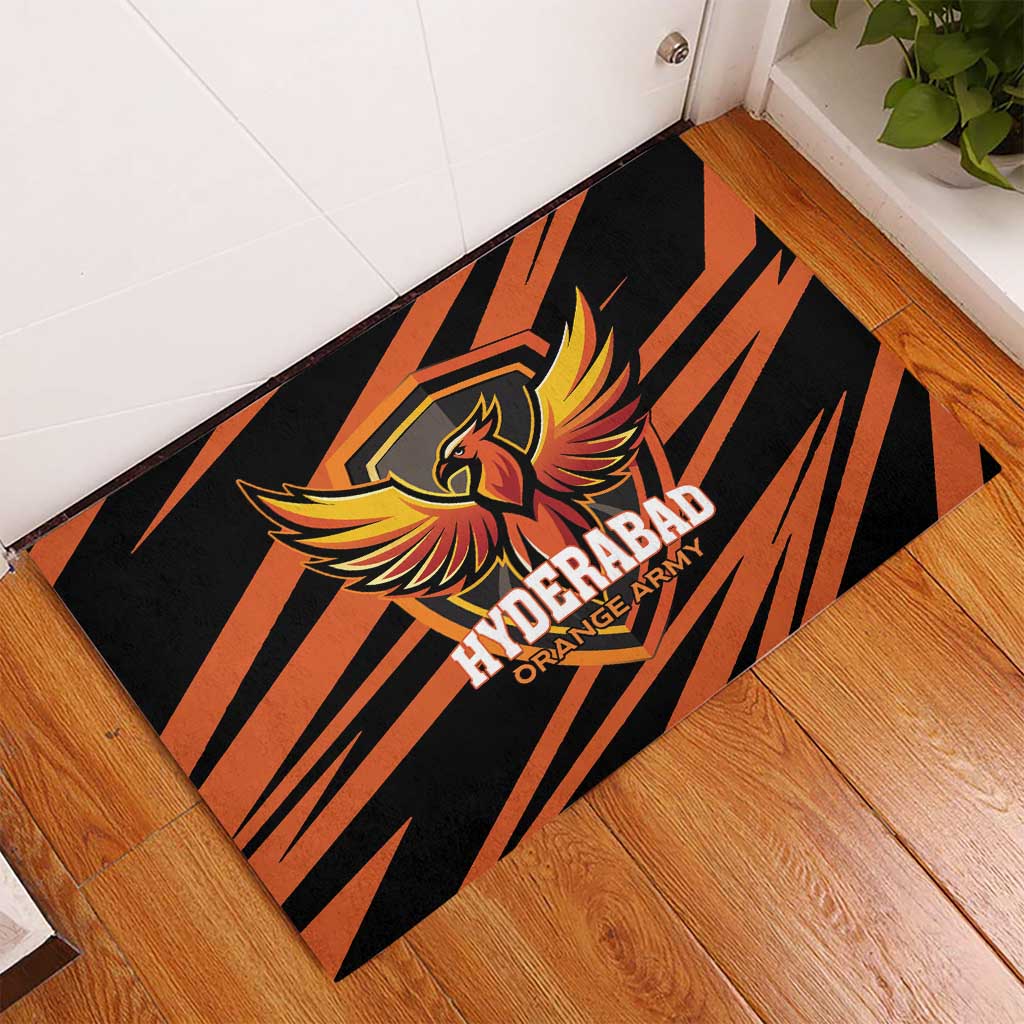 Hyderabad 2025 Cricket Sunrisers Rubber Doormat Orange Army Play With Fire