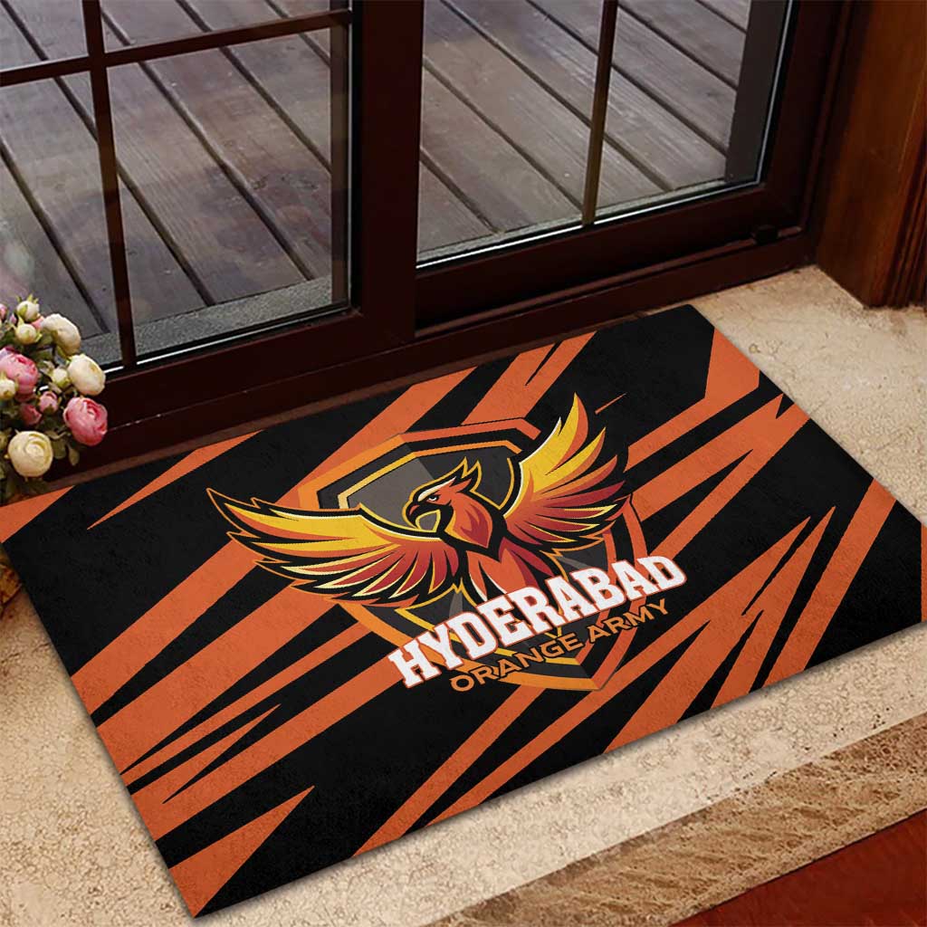 Hyderabad 2025 Cricket Sunrisers Rubber Doormat Orange Army Play With Fire