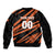 Custom Hyderabad 2025 Cricket Sunrisers Sleeve Zip Bomber Jacket Orange Army Play With Fire