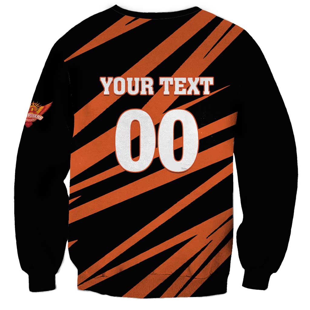 Custom Hyderabad 2025 Cricket Sunrisers Sweatshirt Orange Army Play With Fire