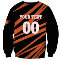 Custom Hyderabad 2025 Cricket Sunrisers Sweatshirt Orange Army Play With Fire