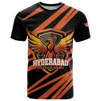Custom Hyderabad 2025 Cricket Sunrisers T Shirt Orange Army Play With Fire