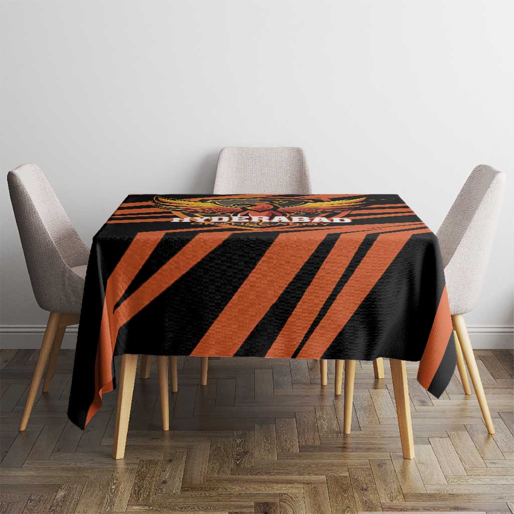Hyderabad 2025 Cricket Sunrisers Tablecloth Orange Army Play With Fire