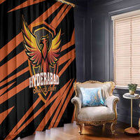 Hyderabad 2025 Cricket Sunrisers Window Curtain Orange Army Play With Fire