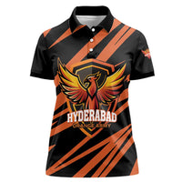 Custom Hyderabad 2025 Cricket Sunrisers Women Polo Shirt Orange Army Play With Fire