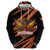 Custom Hyderabad 2025 Cricket Sunrisers Zip Hoodie Orange Army Play With Fire