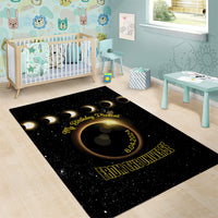 Total Solar Eclipse 2024 Area Rug My Birthday Present From The Universe - Wonder Print Shop
