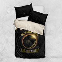 Total Solar Eclipse 2024 Bedding Set My Birthday Present From The Universe - Wonder Print Shop