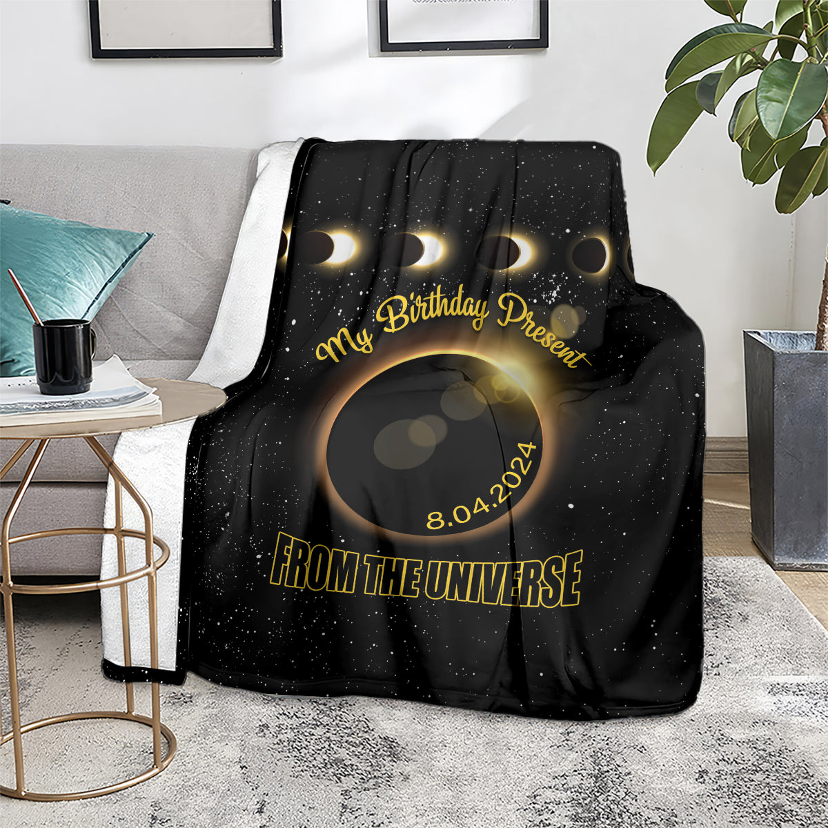 Total Solar Eclipse 2024 Blanket My Birthday Present From The Universe