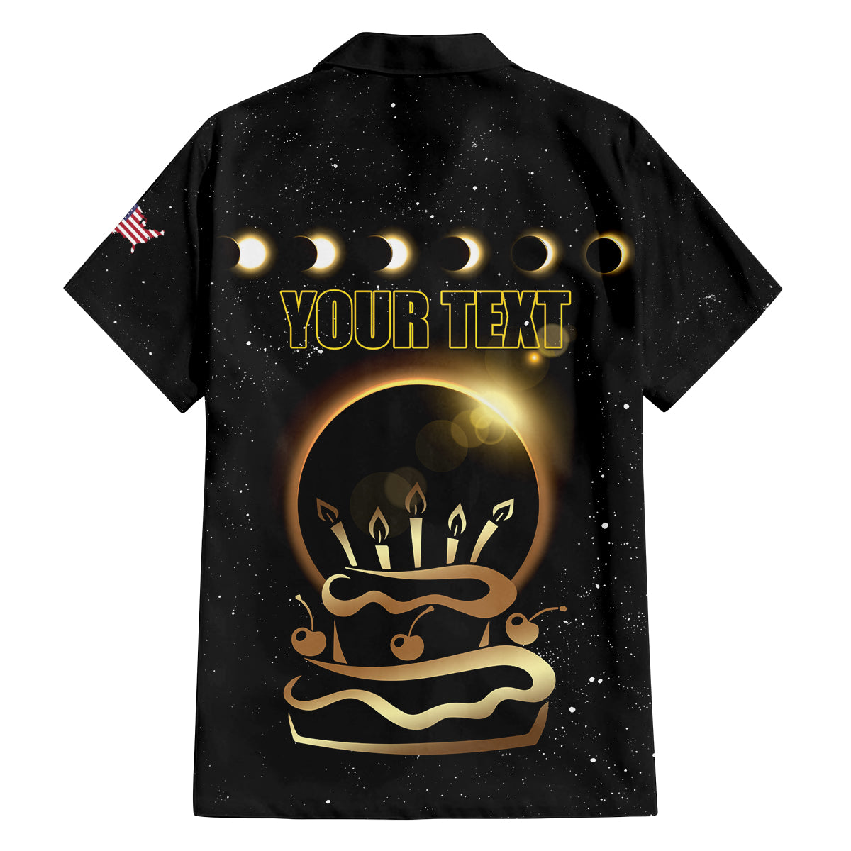 Personalized Total Solar Eclipse 2024 Family Matching Summer Maxi Dress and Hawaiian Shirt My Birthday Present From The Universe - Wonder Print Shop