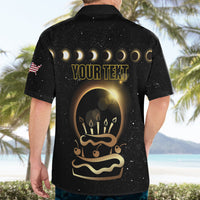 Personalized Total Solar Eclipse 2024 Hawaiian Shirt My Birthday Present From The Universe - Wonder Print Shop