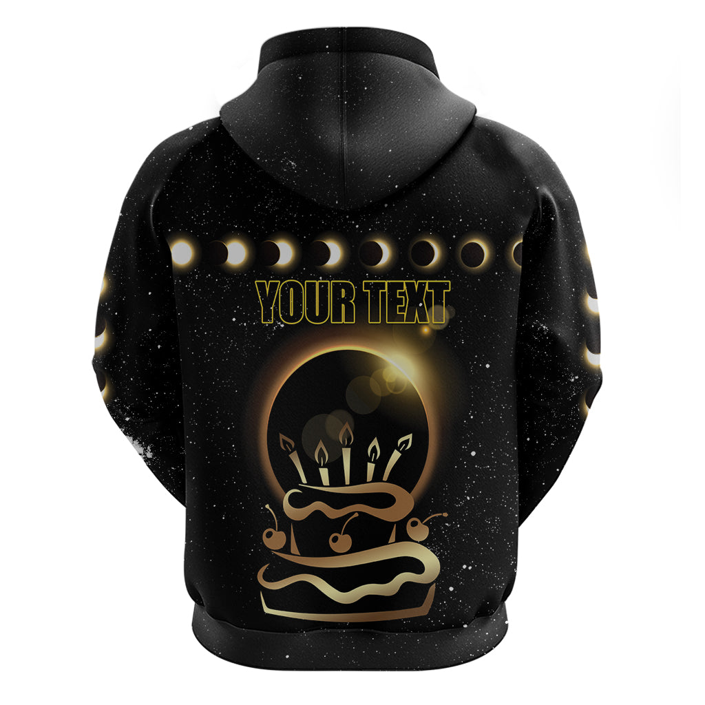 Personalized Total Solar Eclipse 2024 Hoodie My Birthday Present From The Universe - Wonder Print Shop