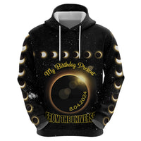Personalized Total Solar Eclipse 2024 Hoodie My Birthday Present From The Universe - Wonder Print Shop