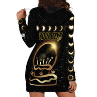 Personalized Total Solar Eclipse 2024 Hoodie Dress My Birthday Present From The Universe - Wonder Print Shop