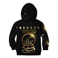 Personalized Total Solar Eclipse 2024 Kid Hoodie My Birthday Present From The Universe - Wonder Print Shop