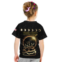 Personalized Total Solar Eclipse 2024 Kid T Shirt My Birthday Present From The Universe - Wonder Print Shop